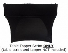 Scrim King TTP401-RS-B | Replacement Scrim for Table Top Facade (Black)